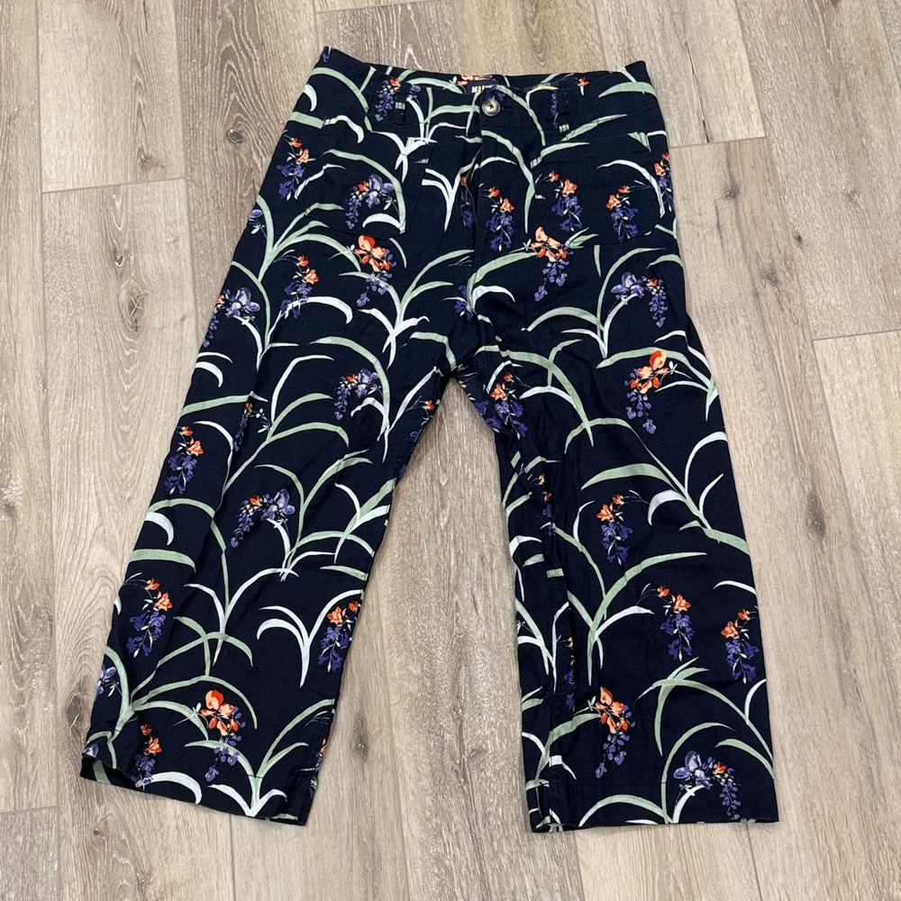 Anthropology Floral Patterned Womens Bottoms